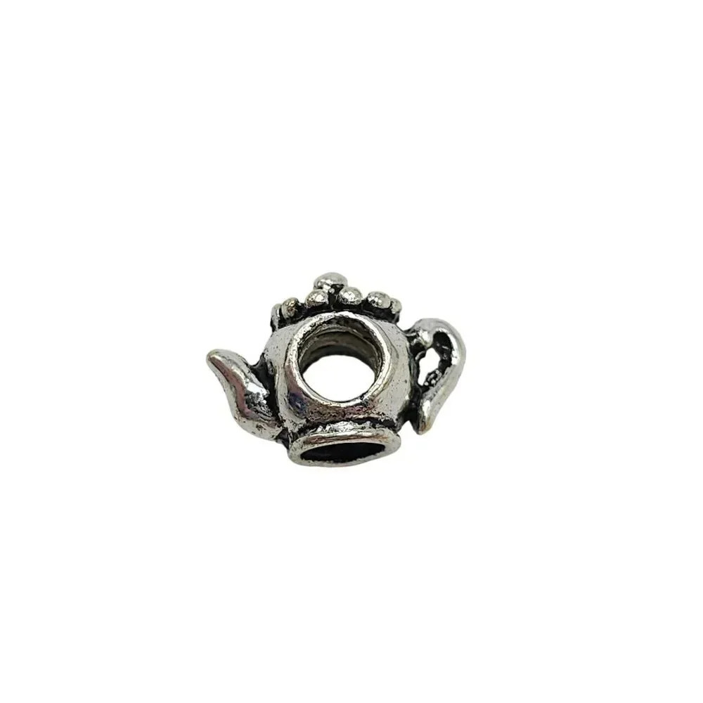 925 Sterling Silver Openwork Teapot Kettle Charm Vintage 3 grams